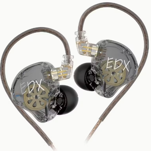 Auriculares Estéreo In-Ear KZ EDX Lite HIFI com Jack de 3.5mm