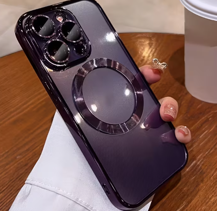 Capa de Iphone 13Pro Max Cor Roxa