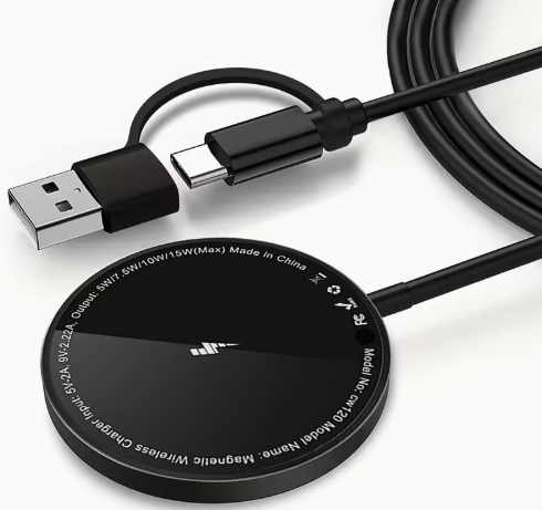 Carregador Magnético 15W para IPhone 16 15 14 13 12 11 Pro Max