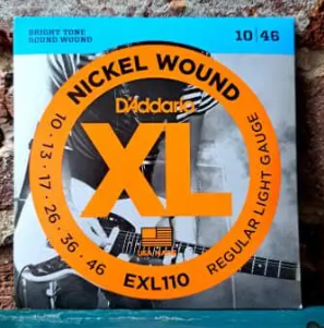 6 Cordas de Guitarra Elétrica D´Addario EXL110-010