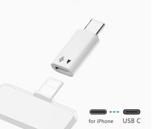 Adaptador USB Tipo C Macho para Microfone de Lapela IPhone