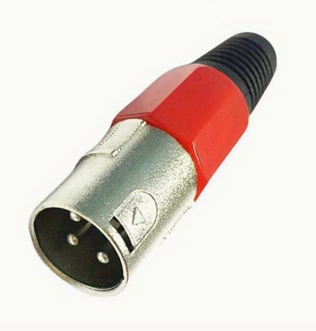 Plugues XLR para microfone, conector macho e fêmea modelo 1