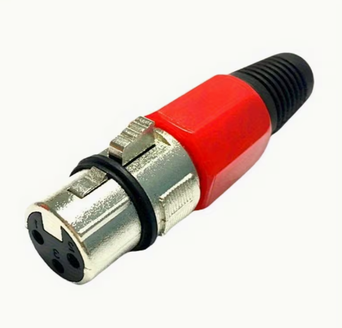 Plugues XLR para microfone, conector macho e fêmea modelo 2